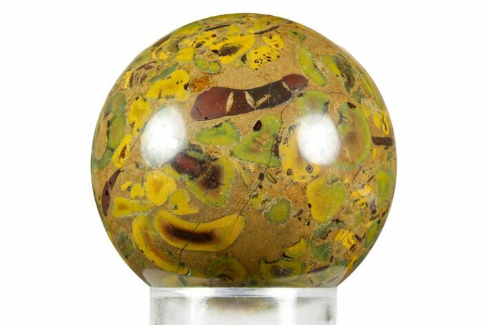 Polished Fruit Jasper Sphere - India #371022
